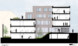 Ixelles Emploi - arch A2M - coupe